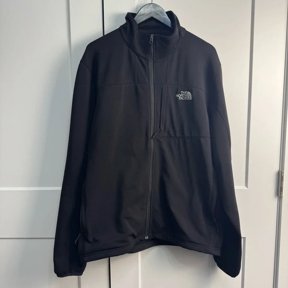 THE NORTH FACE Men's Apex Bionic Jacket Black Size XL Softshell Coat Zip Up